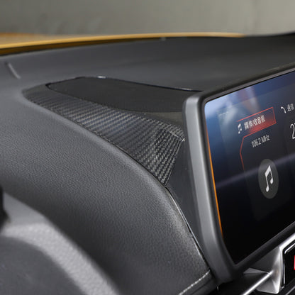 Real Carbon Fiber Dashboard Speaker Frame Cover For Toyota Supra A90 2019-2024 4