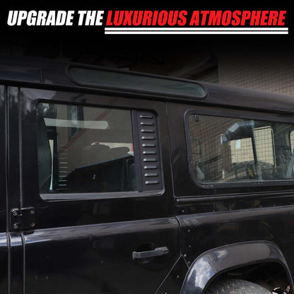 Alloy Rear Door Window Pillar Post Cover Trim For Land Rover Defender L316 04-18 23