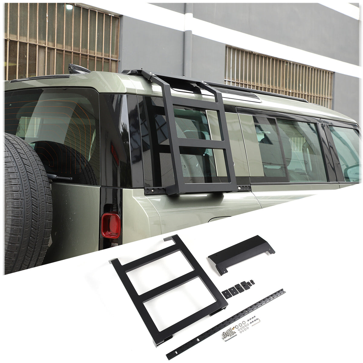 Back Rear Roof Ladder Tailgate Driver Side Rack For Land Rover Defender 20-24 6