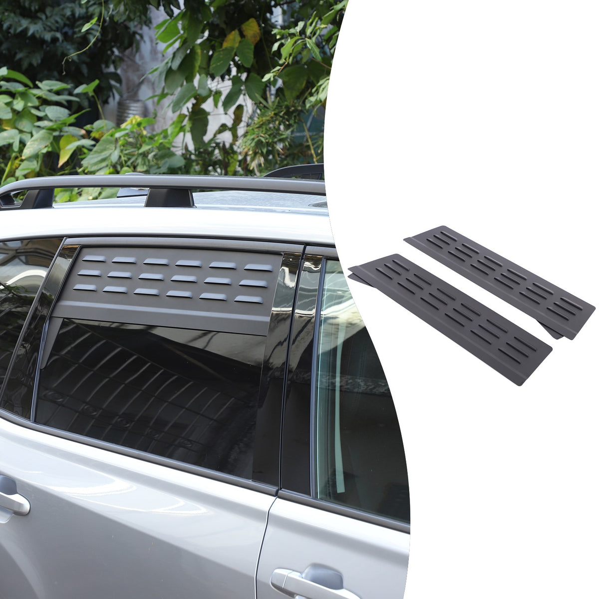 Rear Door Window Louver Air Vent Panel Trim For Subaru Forester SK 2019-2024 17