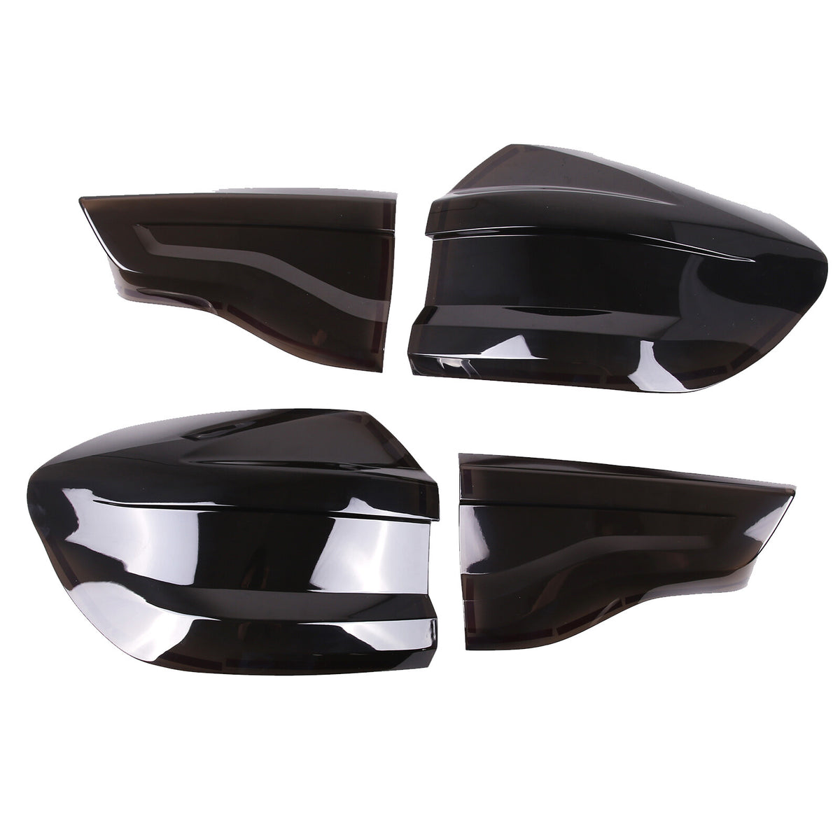 For BMW X3 G01 2018-2021 Smoke Black ABS Rear Tail Light Lamp Guards Cover Trim 7
