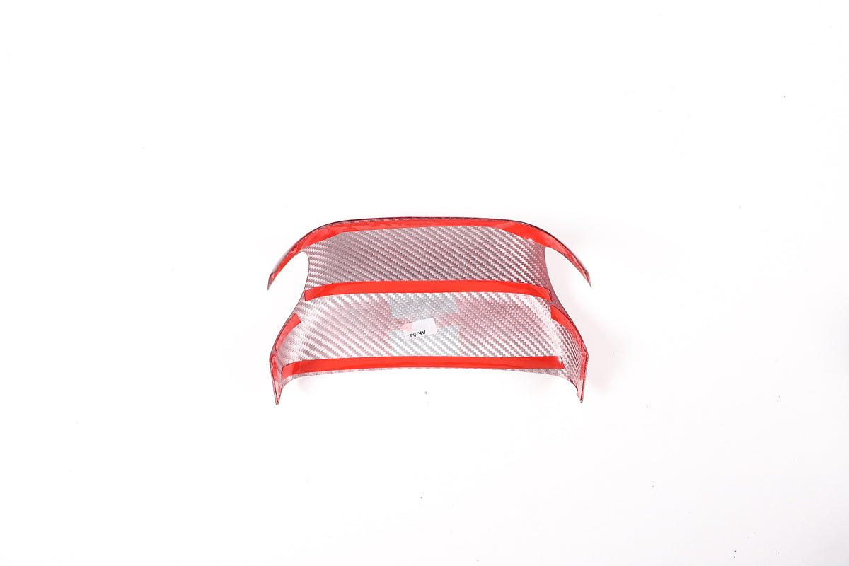 Red Real Carbon fiber Steering Wheel Base Trim Cover For Corvette C8 Z06 20-25 3