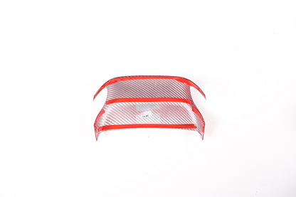 Red Real Carbon fiber Steering Wheel Base Trim Cover For Corvette C8 Z06 20-25 3