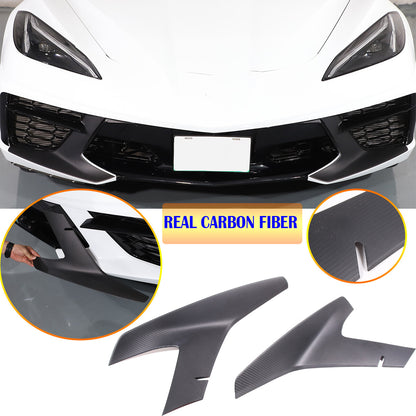 Matte Real Carbon Fiber Interior Exterior Trim Cover For Corvette C8 2020-25 145