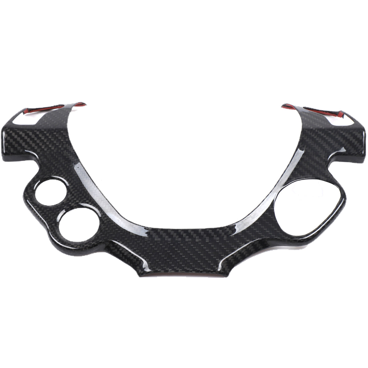Real Carbon Fiber Steering Wheel Button Frame Trim For Ferrari 458 2011-16 11
