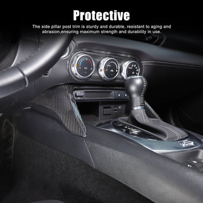 Real Carbon Fiber Front Center Console Trim Cover For Mazda MX-5 Miata 2016-2025 6
