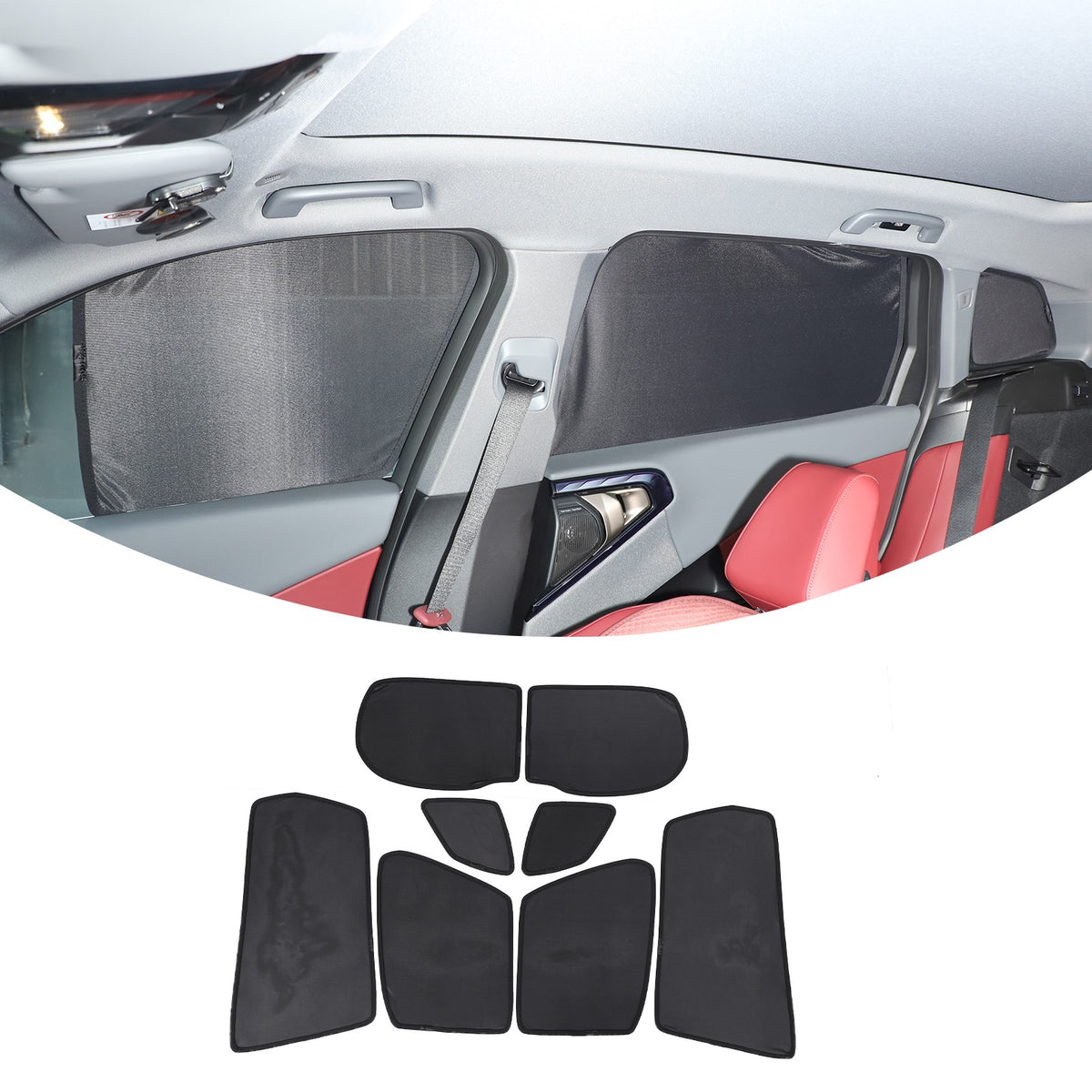 Full Window Mesh Screen Sun Shade Cover Net For BMW X3 G45 2025 9