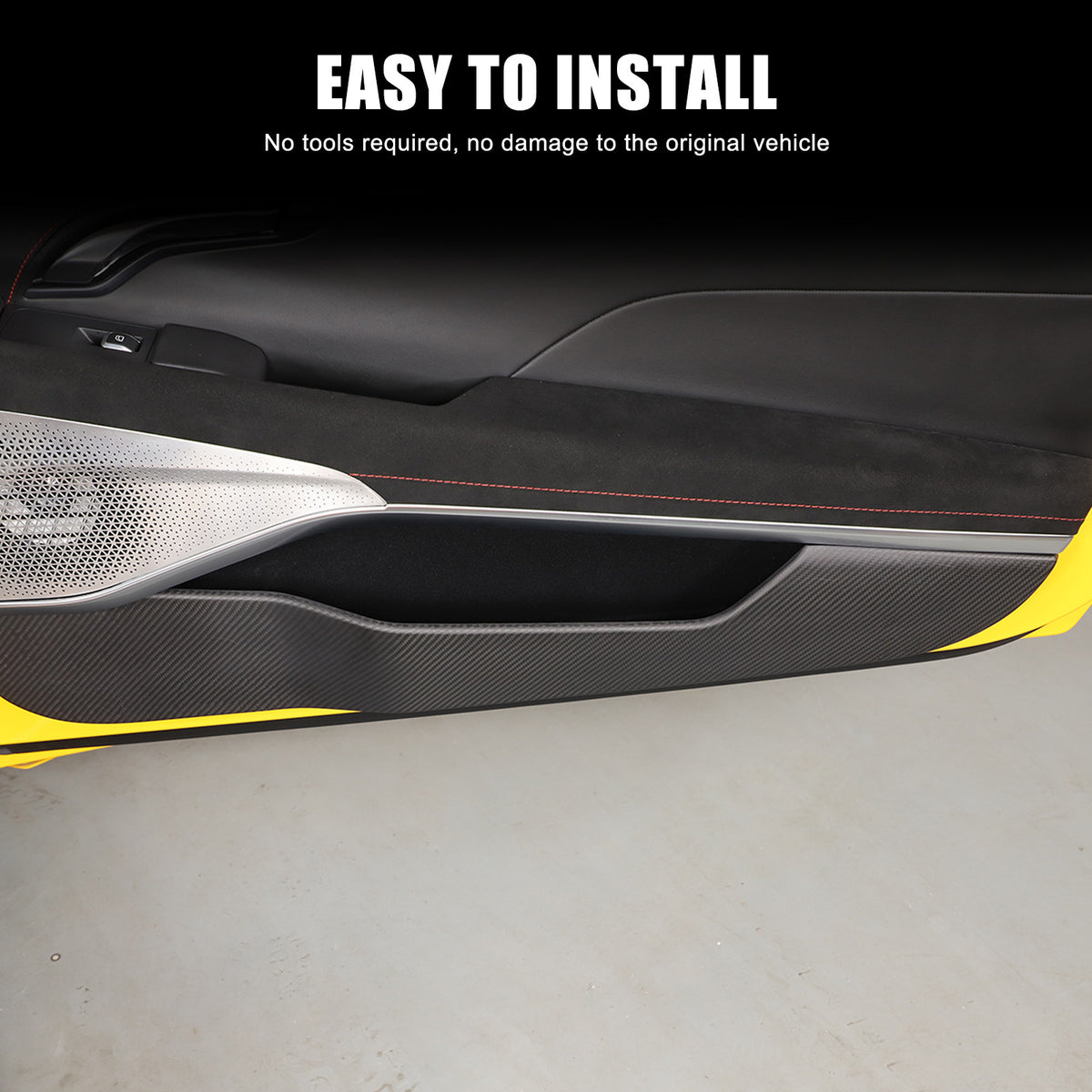 Matte Real Carbon fiber Interior Door Anti-Kick Trim Cover For Lotus EMIRA 22-25 14