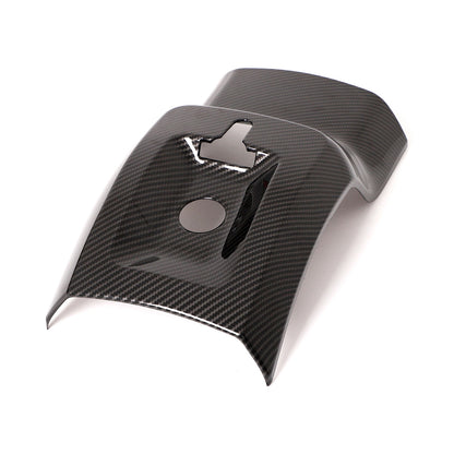 Carbon Fiber style Rear Air Outlet Vent Trim Cover Frame For Ford Maverick 2022 10