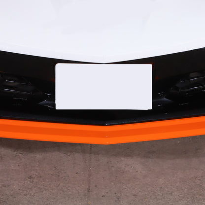 Orange Front Bumper Lip Spoiler For Corvette C8 2020-2025 6