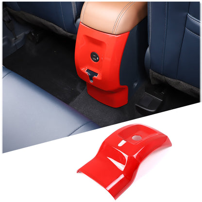 Red Interior Rear Air Outlet Vent Trim Cover Fram For Ford Maverick 2022-23 US 1