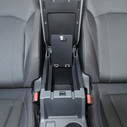Alloy Center Console Safe GUN Storage Lock Box Tray For Subaru Crosstrek GU 24+ 14