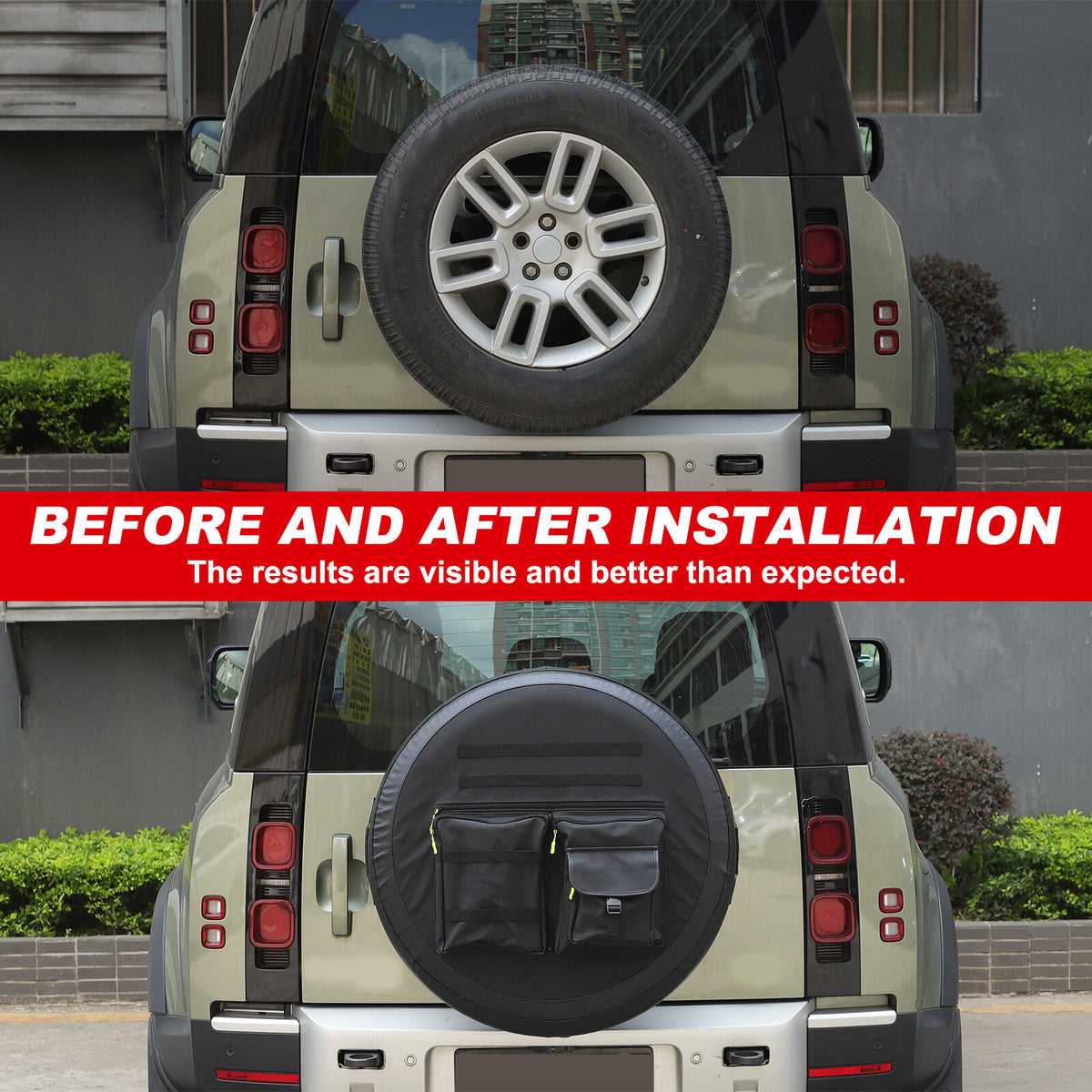 Spare Tire Wheel Protective Protection Cover For Land Rover Defender L663 2020+ 3