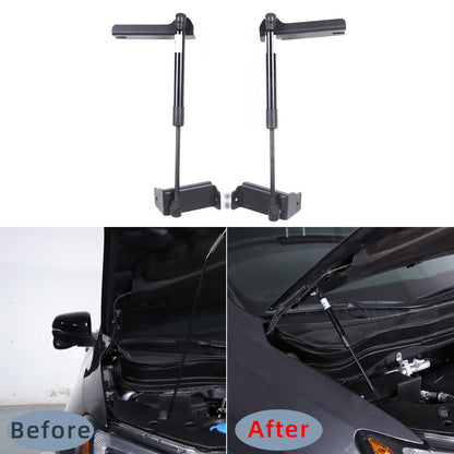 Black Steel Front Hood Lift Support Corner Cover Trim For Honda Pilot 2016-22 11