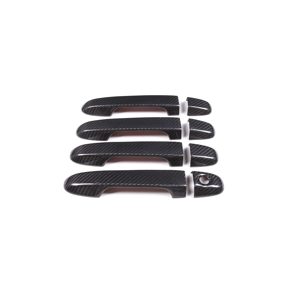 Real Carbon Fiber Exterior Door Handle Cover Trim For Subaru Forester XV 2019-22 4