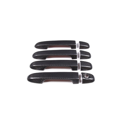 Real Carbon Fiber Exterior Door Handle Cover Trim For Subaru Forester XV 2019-22 4
