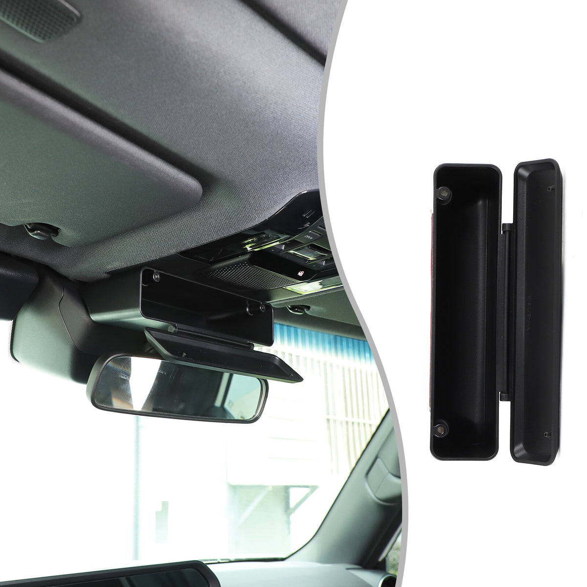 Interior Rearview Mirror Base Storage Box For Toyota Land Cruiser LC250 24+ US 12