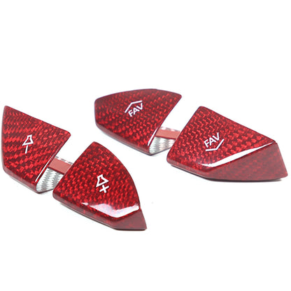 Red Real Carbon Fiber Interior Center Full Trim Set Kit For Corvette C7 2014-19 - Variants 1-5 37