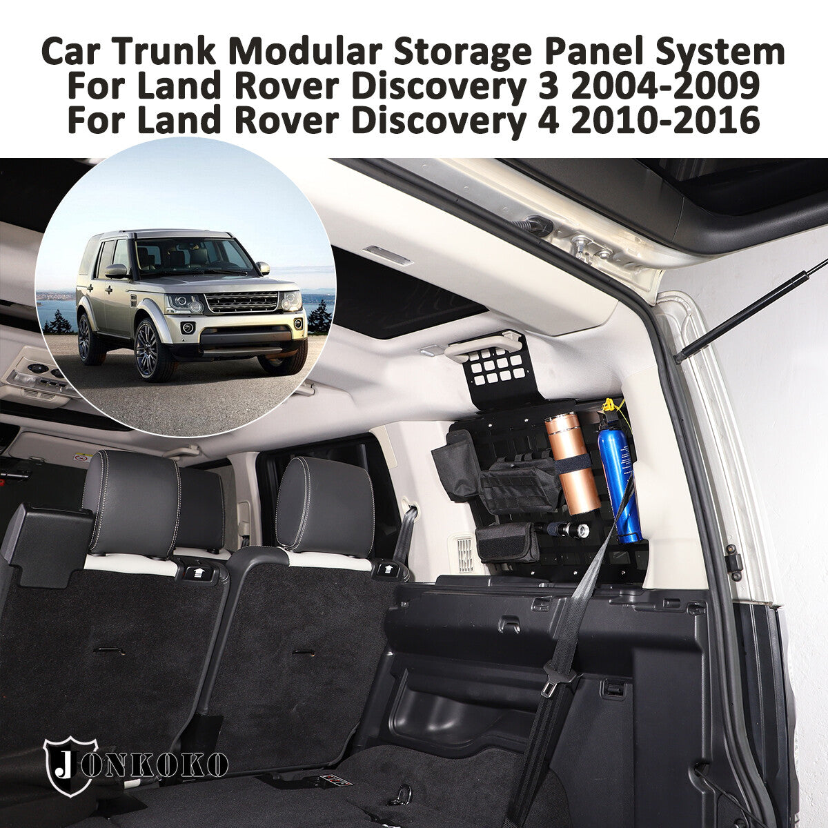 For Land Rover Discovery 3 4 04-16 Trunk Left Shelf Storage Racks Molle Panel 5