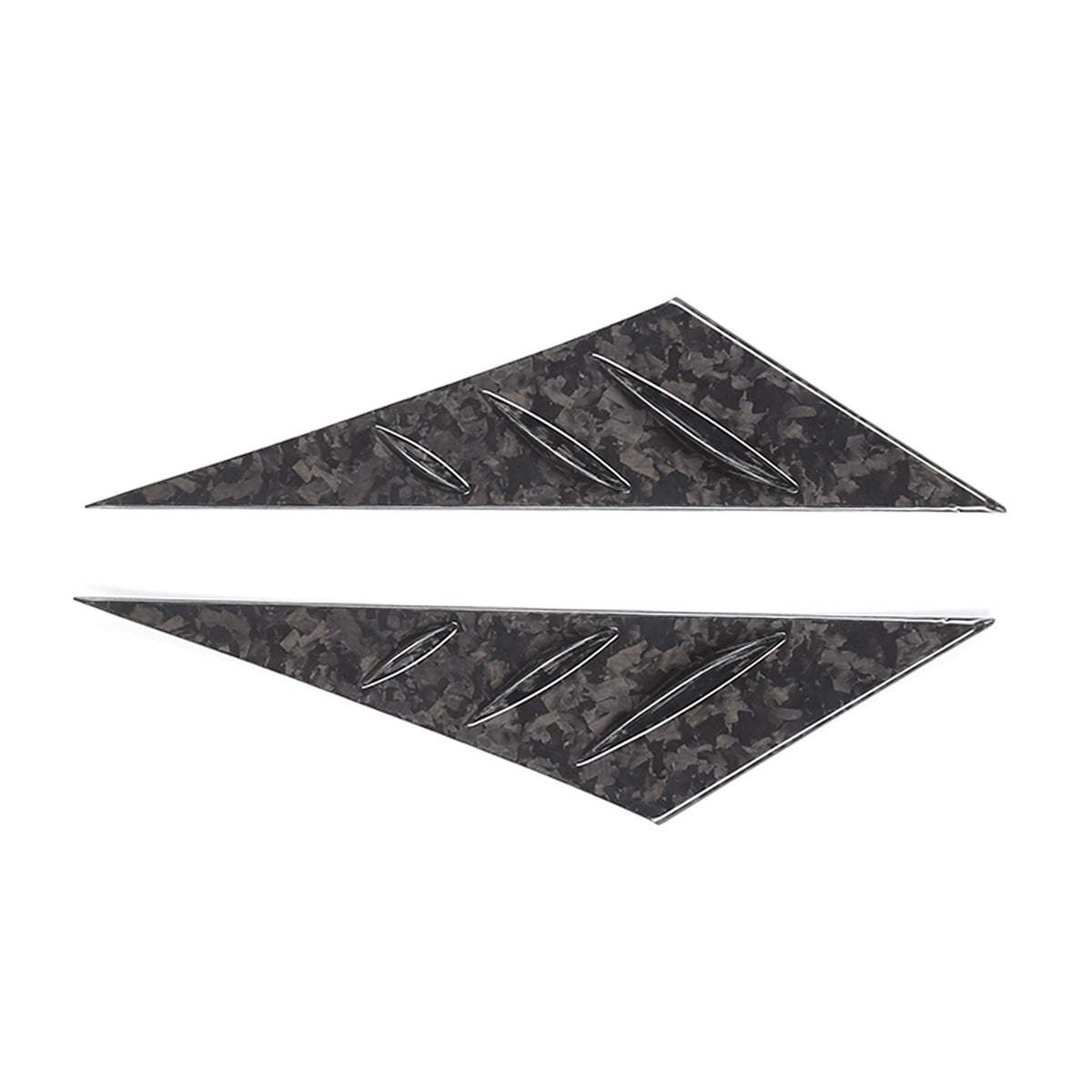Forged Carbon Fiber Window Triangle A-Pillar Cover Trim For Corvette C6 2005-13 12
