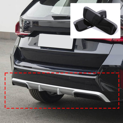 Piano Black Rear Lower Bumper Side Spoiler Trim For BMW X1 U12 23+ Sport US 17