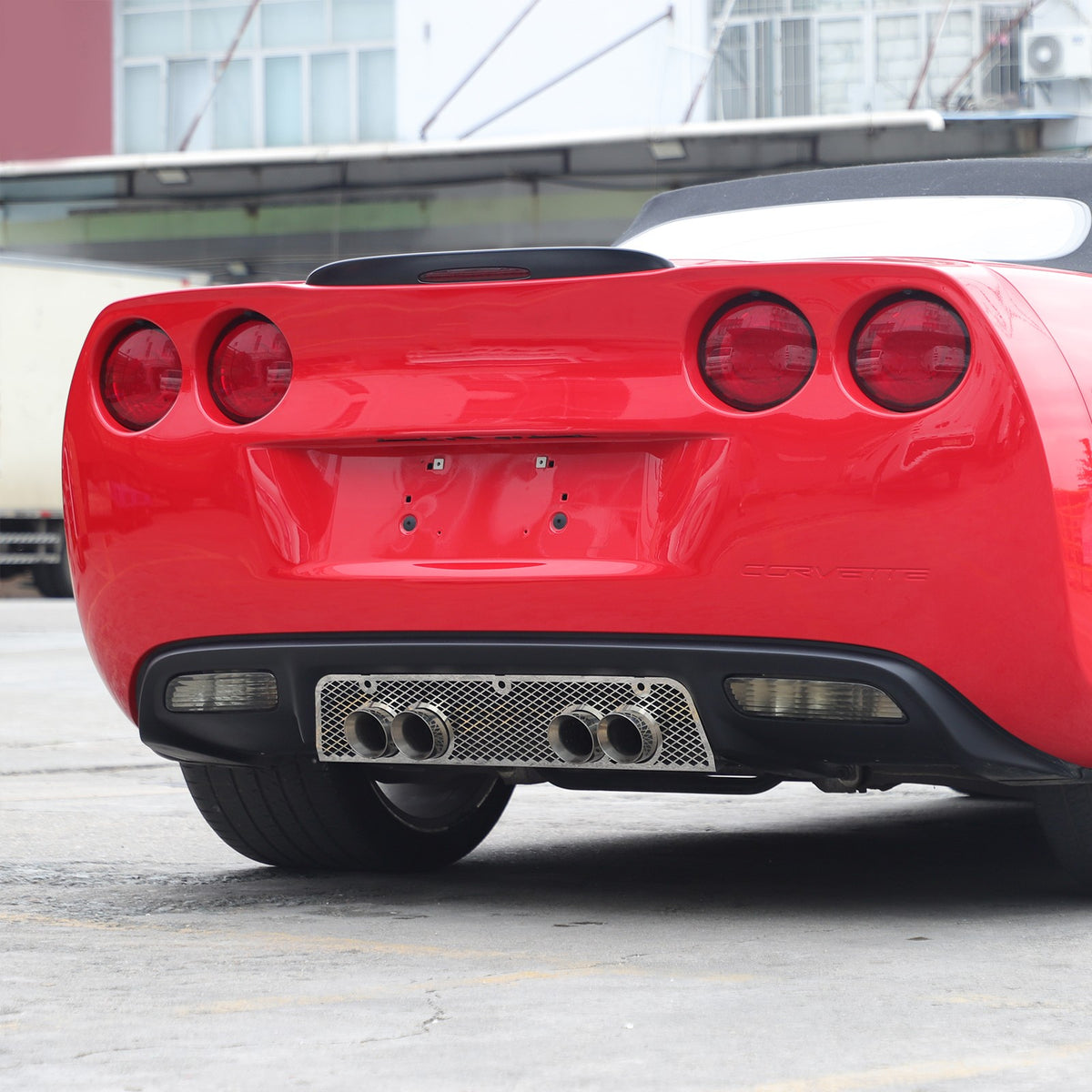 Honeycomb Stainless Steel Exhaust Heat Shield Guard Trim For Corvette C6 2005-13 20
