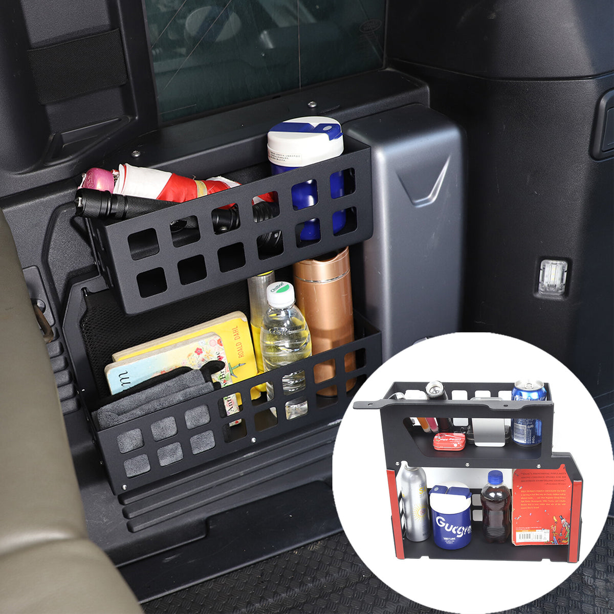Trunk Cargo Right Side Storage Organizer Pocket Box For LR Defender 110 20-24 US 18