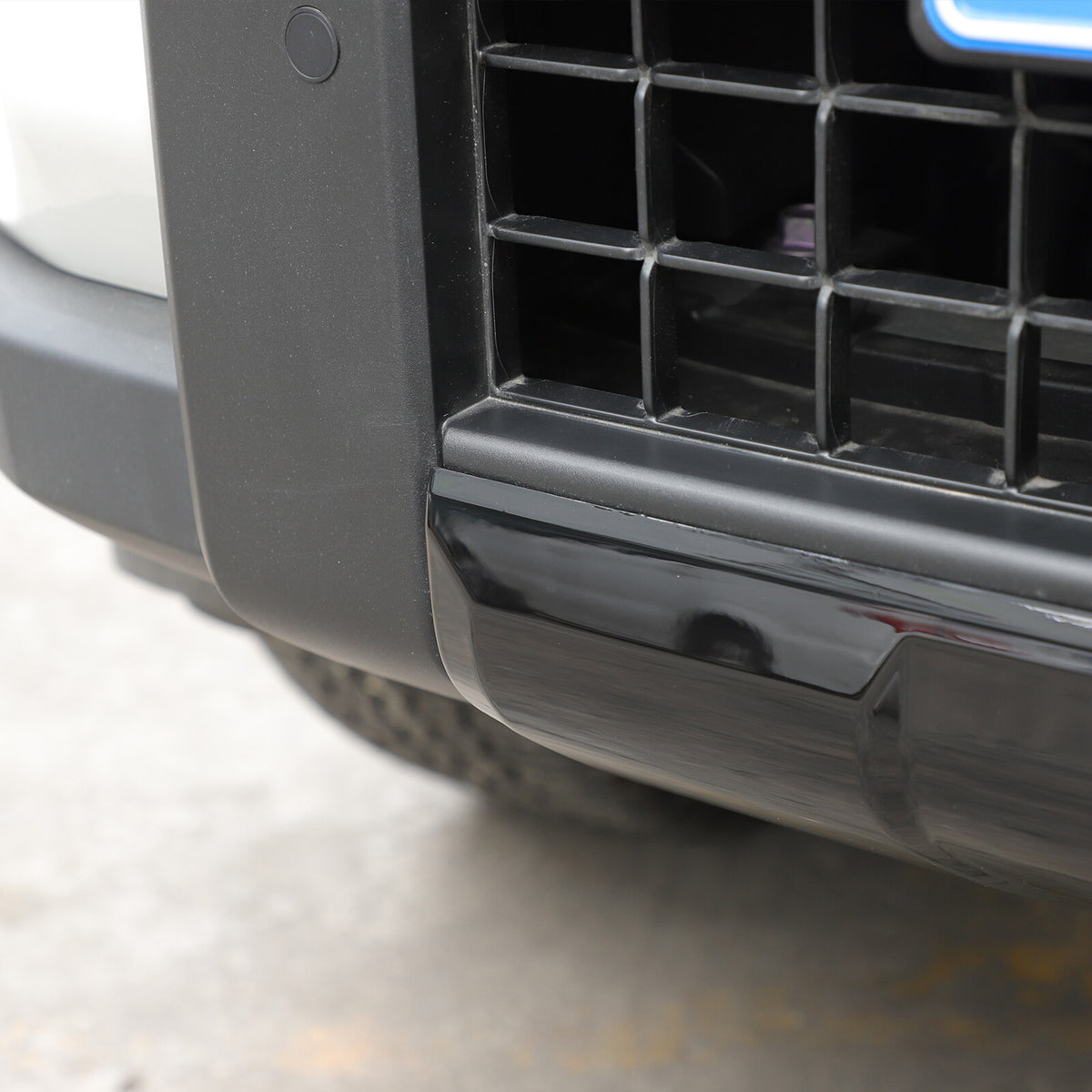 Glossy Black Front Bumper Guard Plate Trim For Land Cruiser LC250 2024-2025 US 21