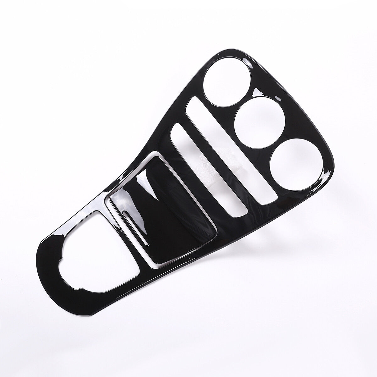 Black Center Console Panel Cover Trim For Benz C Class W205 GLC X253 2015-18 3