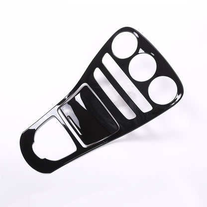 Black Center Console Panel Cover Trim For Benz C Class W205 GLC X253 2015-18 3