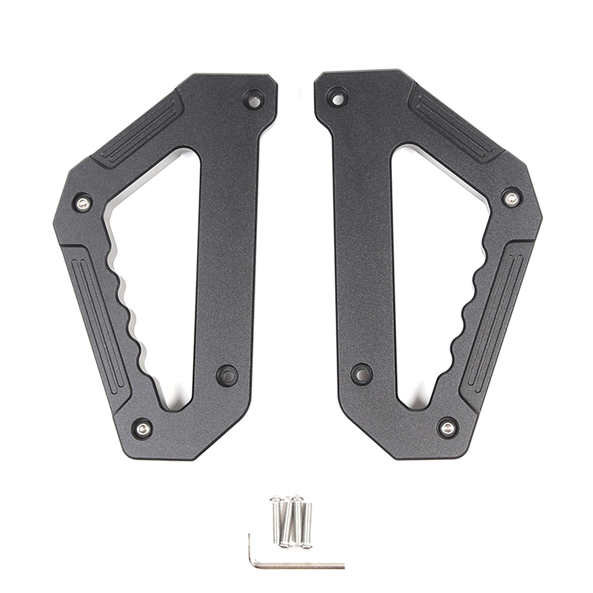 Black Alloy Door Pull Handle Armrest Panel Cover trim For LR Defender 2020-24 17