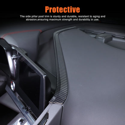 ABS Carbon Fiber Navigation Screen Rear Trim Cover For Corvette C8 2020-2025 9