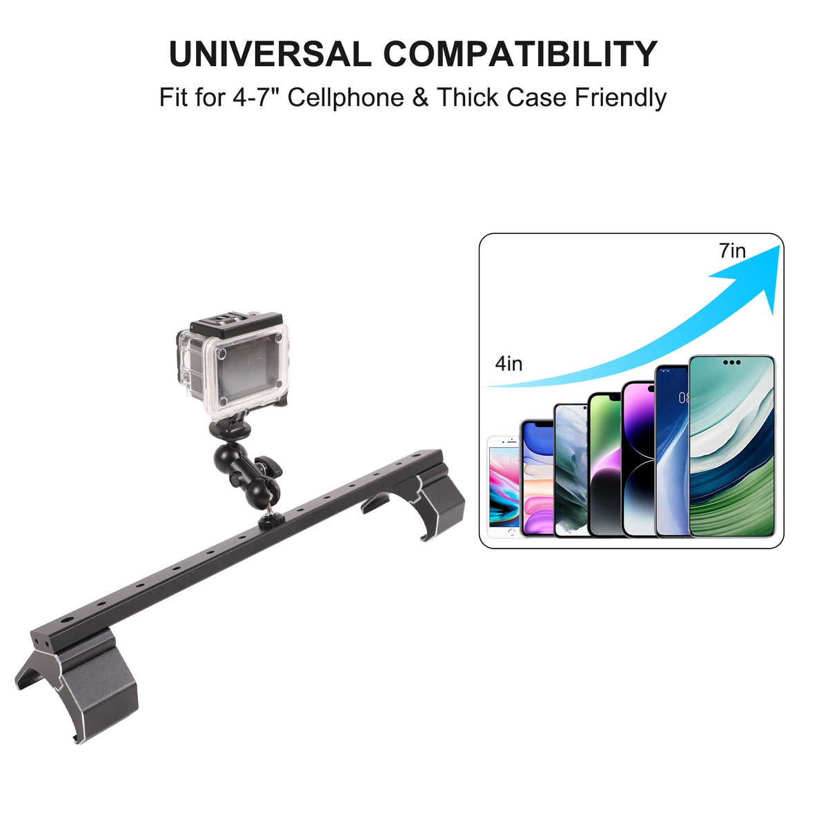 Dashboard Phone Mount W Action Cam Bracket For Land Rover Defender L663 2020-23 12