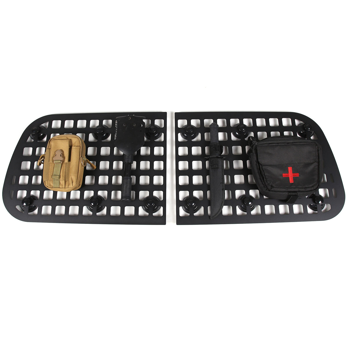 Tailgate Storage Trunk Cargo Shelf Molle Panel for Land Cruiser Prado 2010-23 4
