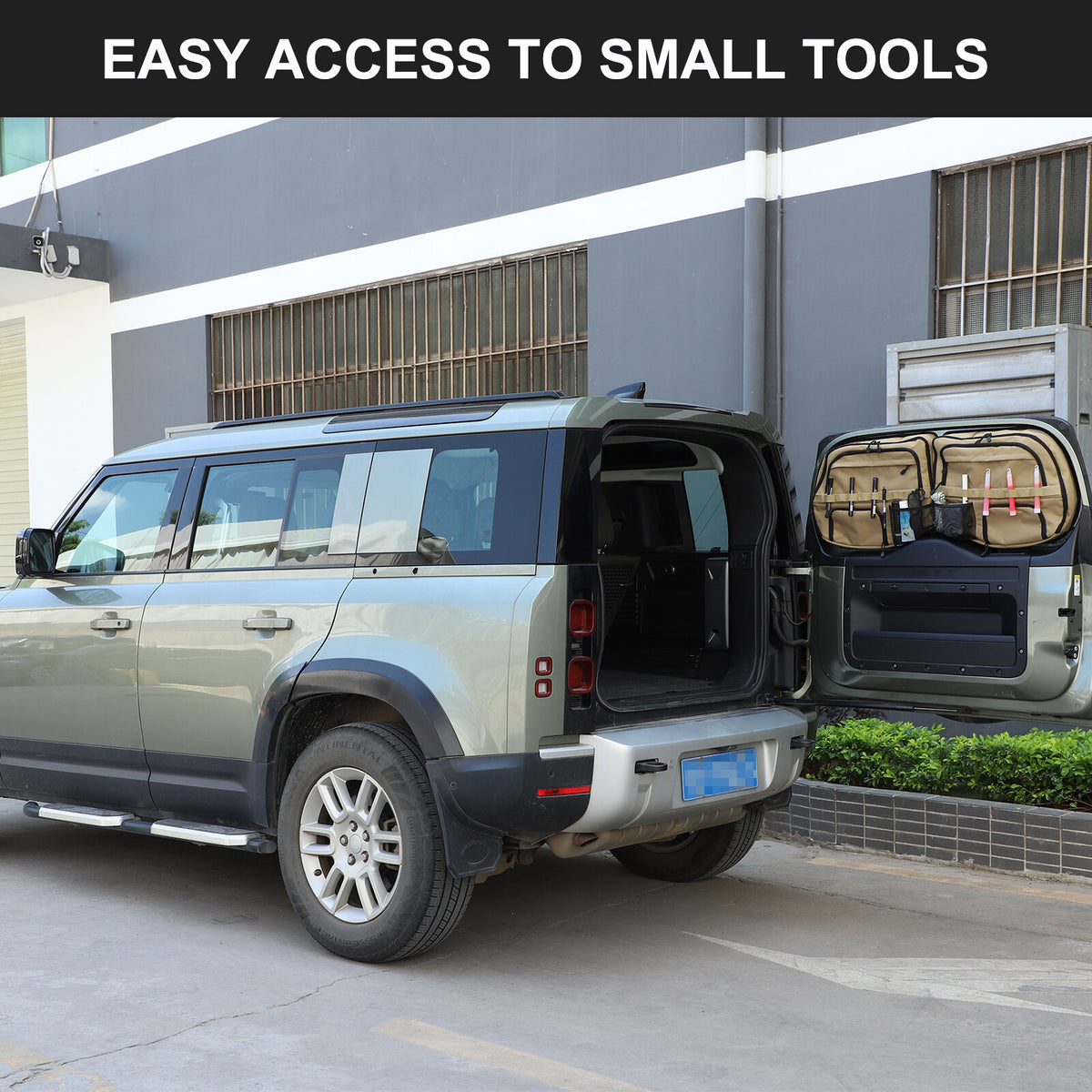 Tailgate Rear Door Cargo Trunk Storage Bag Organizer For LR Defender 2020-24 15