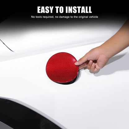 Replacement Red Real Carbon Fiber Fuel Tank Cap Lid Cover For Corvette C8 20+ US 9