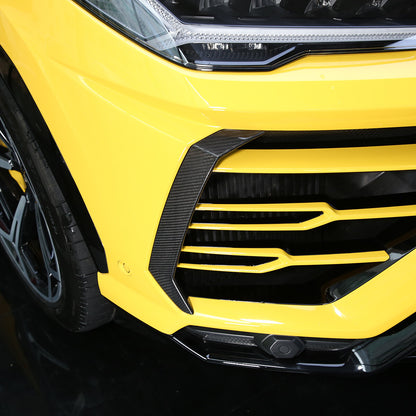 Real Carbon Fiber Front Bumper Cover Trim Fit for LAMBORGHINI URUS 2018-2023 11