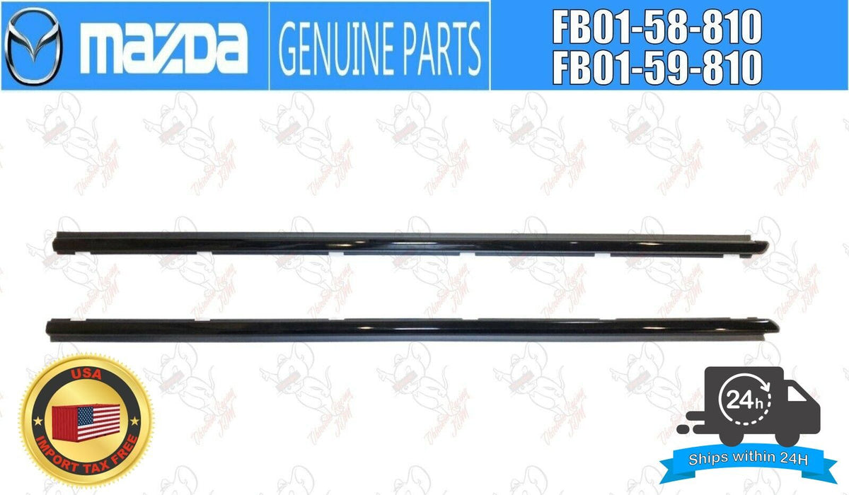 MAZDA RX7 Genuine Outer Door Window Weather Strip Left & Right 1986-91 OEM JDM 1