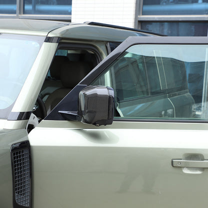 Real Carbon Fiber Rearview Mirror Cover Trim For Land Rover Defender L663 20-25 22