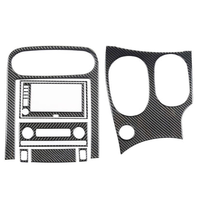 For Corvette C6 05-13 Soft Carbon Fiber Interior Center Console Trim Cover Set 1
