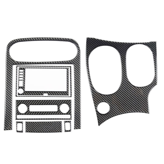 For Corvette C6 05-13 Soft Carbon Fiber Interior Center Console Trim Cover Set 1