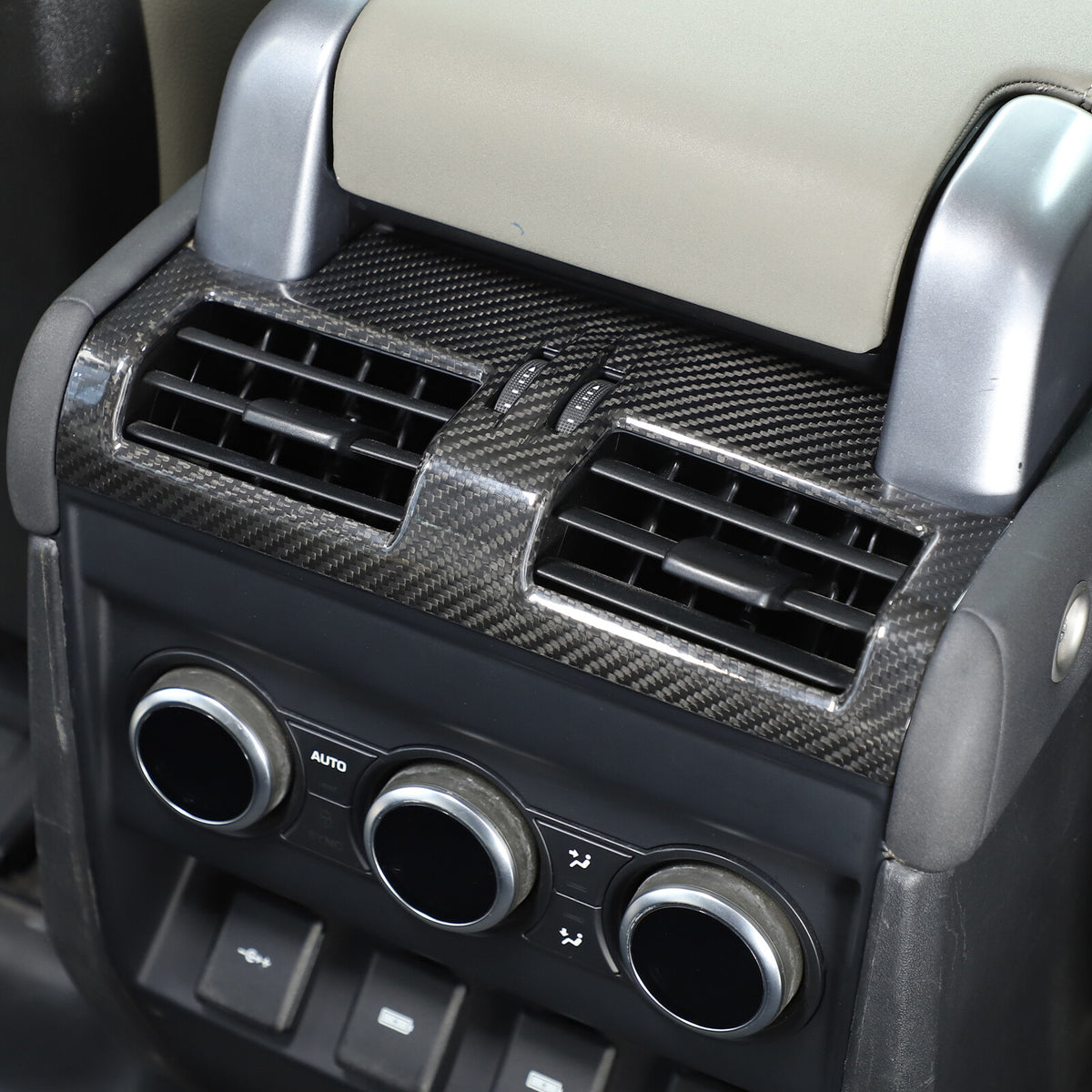 Real Carbon Fiber Rear Air Outlet Vent Panel Trim Cover For LR Defender 2020-24 12