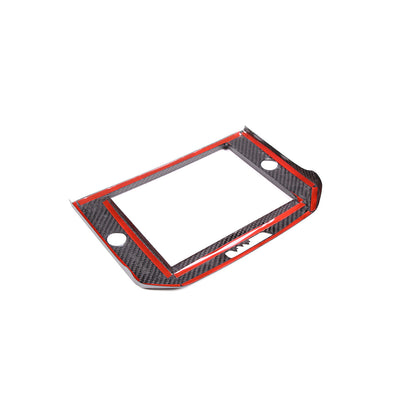 Real Carbon Fiber GPS Navigation Panel Cover Trim For Maserati Ghibli 2014-2015 8