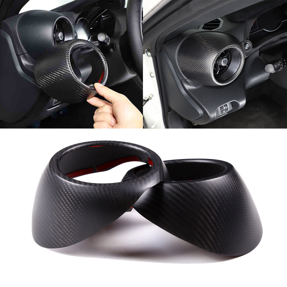 Matte Black Real Carbon Fiber Side Air vent Frame Trim For GR86/BRZ 2022-23 1