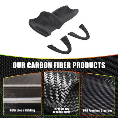Real Carbon Fiber Exterior Outer Door Bowl Trim For Mazda MX-5 Miata 2016-2025 11