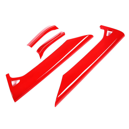 ABS Red Inner Interior Door Panel Cover Trim For Corvette C8 Z51 Z06 2020-26 8