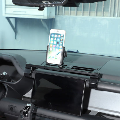 Multi-Functional Center Phone Holder Bracket For Land Rover Defender L663 20-23 17