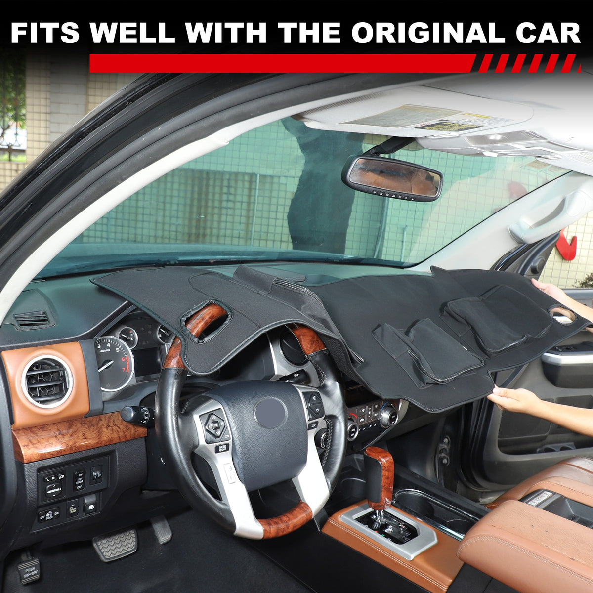 Interior Center Console Dashboard Storage Bag For Toyota Tundra 2007-2021 7