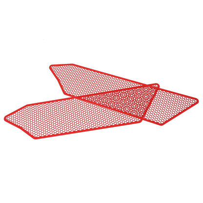 Red Stainless Steel Front Grille Insect Screen Trim For Corvette C8 2020+ 7