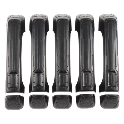 Mecha Matte Black ABS Door + Tailgate Handle Cover Trim For Hummer H3 2005-2009 16